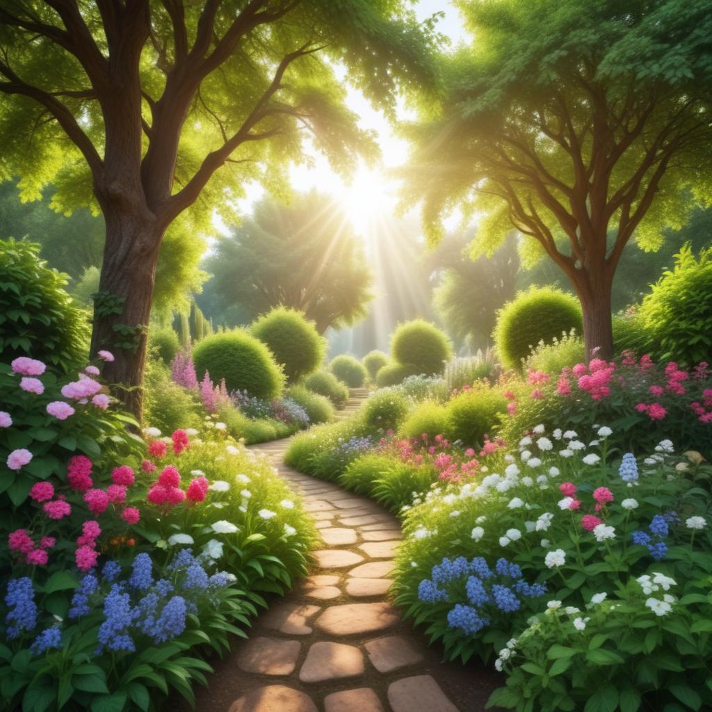 Flying Over Green Gardens